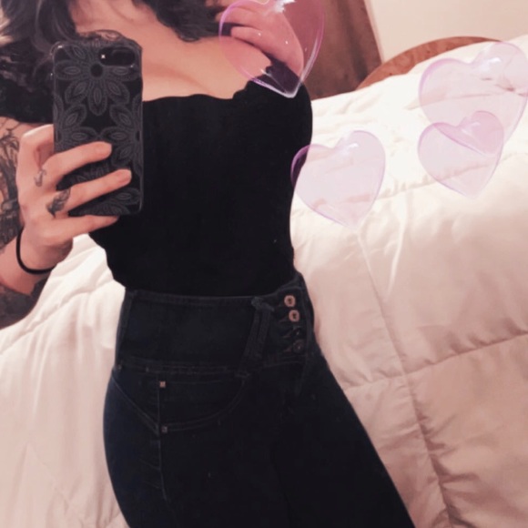 Lace black top - Picture 3 of 3